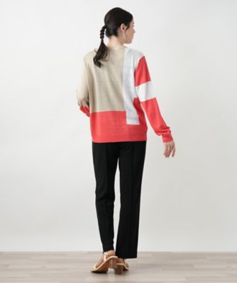カラーブロックカーディガン【HAND】 | Leilian plus house (Women