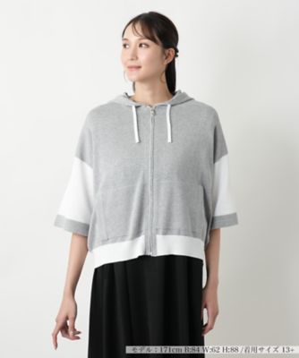 ＜Leilian plus house (Women/大きいサイズ)＞ジップパーカ【ＨＡＮＤ】