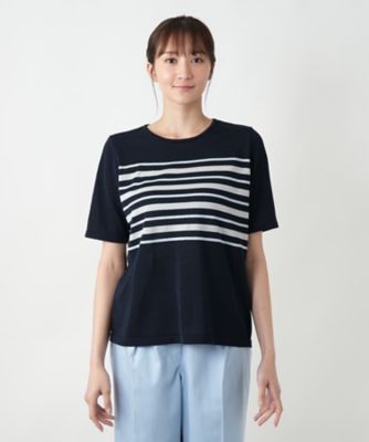 Leilian / レリアン ボーダーセーター【ROCHAS Premiere】 ボーダーセーター【ROCHAS Premiere】|レリアン プラスハウス
