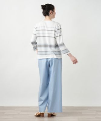 Leilian PLUS HOUSE / レリアンプラスハウス 【店舗人気】ラメボーダーニット【ROCHAS Premiere】 店舗人気】プリントカットソー【ROCHAS Premiere