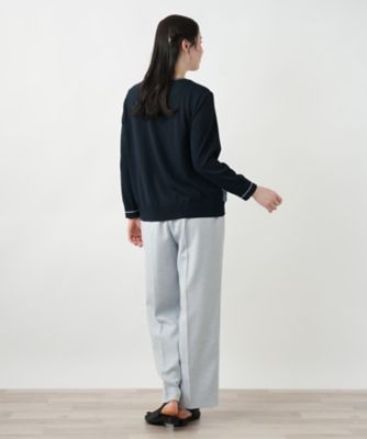 【店舗人気】ペイズリー切替クルーネックニット【ＲＯＣＨＡＳ　Ｐｒｅｍｉｅｒｅ】【ＲＡＴＴＩ】