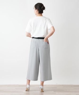 ストライプガウチョパンツ | Leilian plus house (Women/大きい