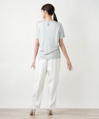 Leilian PLUS HOUSE / レリアンプラスハウス 【店舗人気】シルククルーネックカットソー 店舗人気】セ－タ－|レリアン プラスハウス | レリアン公式