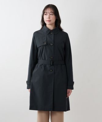 美品 レリアントレンチコート シルク100% カシミア混 ライナー付き 上質 M ビッグショールカラーコート | Leilian (Women)/レリアン | 三越