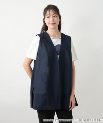 ＜Leilian plus house (Women/大きいサイズ)＞Ｖネックベスト【Ｌｅｉｌｉａｎ　ＷＨＩＴＥ　ＬＡＢＥＬ】