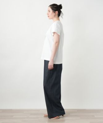 【店舗人気】フラワー刺繍Ｔシャツ【Ｌｅｉｌｉａｎ　ＷＨＩＴＥ　ＬＡＢＥＬ】