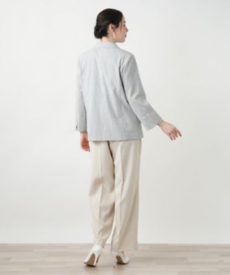 【店舗人気】ストライプジャケット【Ｌｅｉｌｉａｎ　ＷＨＩＴＥ　ＬＡＢＥＬ】