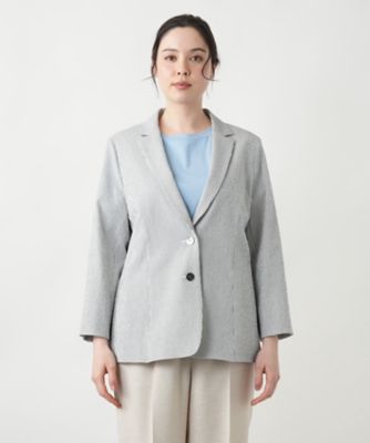 【店舗人気】ストライプジャケット【Ｌｅｉｌｉａｎ　ＷＨＩＴＥ　ＬＡＢＥＬ】