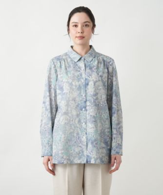 【店舗人気】ボタニカル柄ブラウス【Ｌｅｉｌｉａｎ　ＷＨＩＴＥ　ＬＡＢＥＬ】