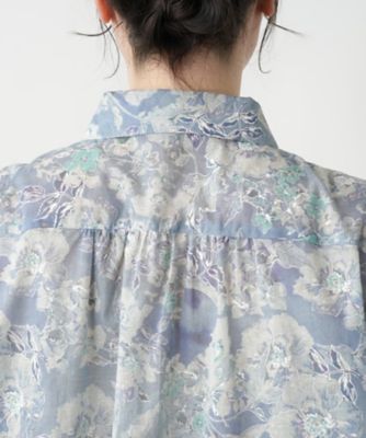 【店舗人気】ボタニカル柄ブラウス【Ｌｅｉｌｉａｎ　ＷＨＩＴＥ　ＬＡＢＥＬ】