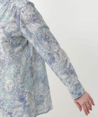 【店舗人気】ボタニカル柄ブラウス【Ｌｅｉｌｉａｎ　ＷＨＩＴＥ　ＬＡＢＥＬ】