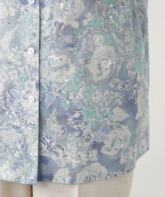 【店舗人気】ボタニカル柄ブラウス【Ｌｅｉｌｉａｎ　ＷＨＩＴＥ　ＬＡＢＥＬ】