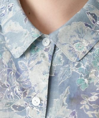 【店舗人気】ボタニカル柄ブラウス【Ｌｅｉｌｉａｎ　ＷＨＩＴＥ　ＬＡＢＥＬ】