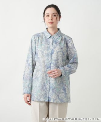 Leilian plus house (Women/大きいサイズ)/レリアン　プラスハウス 【店舗人気】ボタニカル柄ブラウス【Ｌｅｉｌｉａｎ　ＷＨＩＴＥ　ＬＡＢＥＬ】