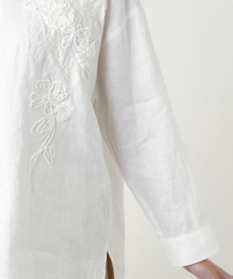 【店舗人気】フラワー刺繍ブラウス