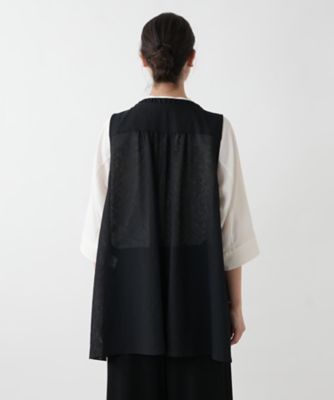 ロングニットベスト【ＭＵＳＥ　ＢＹ　ＲＯＣＨＡＳ　Ｐｒｅｍｉｅｒｅ】