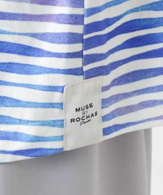 プリントクルーネックカットソー【ＭＵＳＥ　ＢＹ　ＲＯＣＨＡＳ　Ｐｒｅｍｉｅｒｅ】