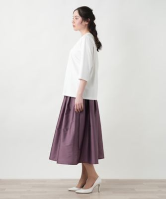 刺繍クルーネックカットソー【ＭＵＳＥ　ＢＹ　ＲＯＣＨＡＳ　Ｐｒｅｍｉｅｒｅ】