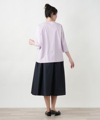 刺繍クルーネックカットソー【ＭＵＳＥ　ＢＹ　ＲＯＣＨＡＳ　Ｐｒｅｍｉｅｒｅ】