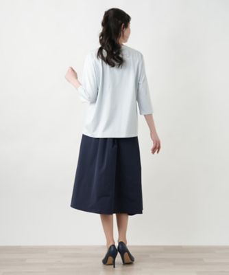 刺繍クルーネックカットソー【ＭＵＳＥ　ＢＹ　ＲＯＣＨＡＳ　Ｐｒｅｍｉｅｒｅ】