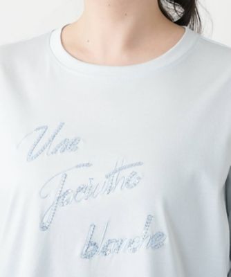 刺繍クルーネックカットソー【ＭＵＳＥ　ＢＹ　ＲＯＣＨＡＳ　Ｐｒｅｍｉｅｒｅ】