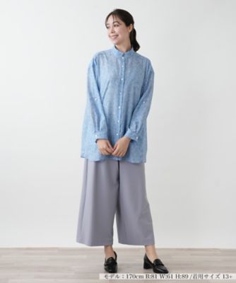 【店舗人気】ペイズリースタンドカラーブラウス