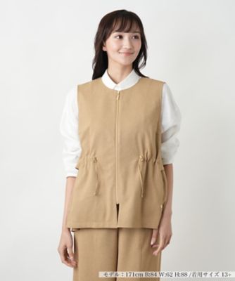【店舗人気】レイヤード風ジップベスト