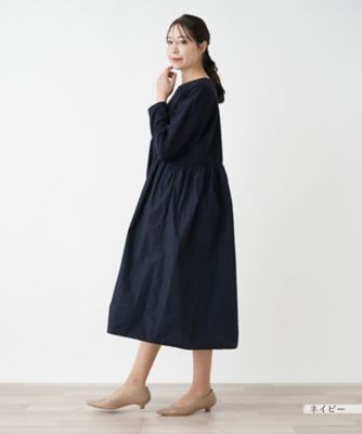 異素材切替ワンピース【プラス企画】 | Leilian plus house (Women