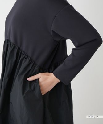異素材切替ワンピース【プラス企画】 | Leilian plus house (Women