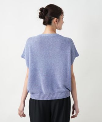 【店舗人気】ラメニットベスト【Ｌｅｉｌｉａｎ　ＷＨＩＴＥ　ＬＡＢＥＬ】
