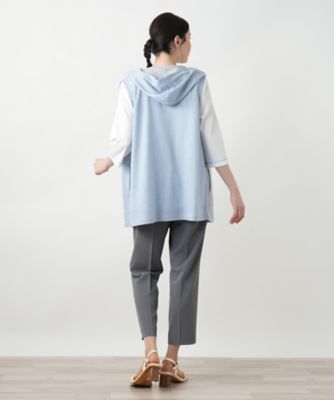【店舗人気】リバーシブルフーデッドベスト【Ｌｅｉｌｉａｎ　ＷＨＩＴＥ　ＬＡＢＥＬ】