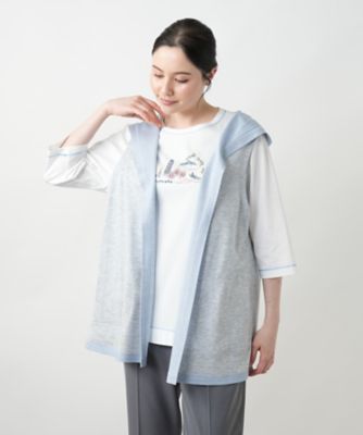 【店舗人気】リバーシブルフーデッドベスト【Ｌｅｉｌｉａｎ　ＷＨＩＴＥ　ＬＡＢＥＬ】