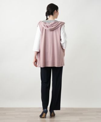 【店舗人気】リバーシブルフーデッドベスト【Ｌｅｉｌｉａｎ　ＷＨＩＴＥ　ＬＡＢＥＬ】