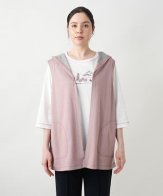 【店舗人気】リバーシブルフーデッドベスト【Ｌｅｉｌｉａｎ　ＷＨＩＴＥ　ＬＡＢＥＬ】