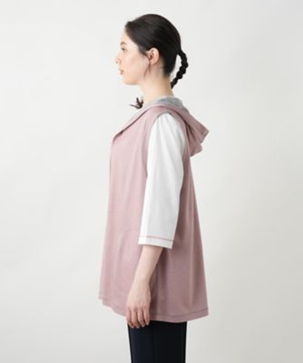 【店舗人気】リバーシブルフーデッドベスト【Ｌｅｉｌｉａｎ　ＷＨＩＴＥ　ＬＡＢＥＬ】