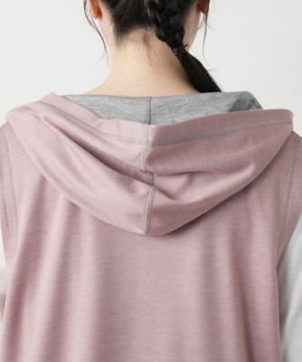 【店舗人気】リバーシブルフーデッドベスト【Ｌｅｉｌｉａｎ　ＷＨＩＴＥ　ＬＡＢＥＬ】