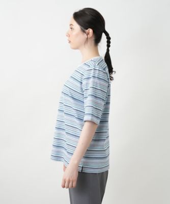 【店舗人気】マルチボーダーＴシャツ【Ｌｅｉｌｉａｎ　ＷＨＩＴＥ　ＬＡＢＥＬ】