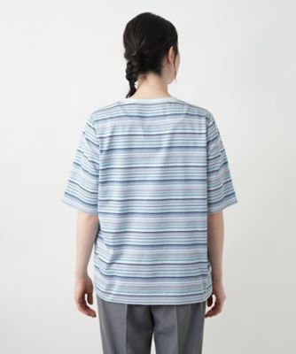 【店舗人気】マルチボーダーＴシャツ【Ｌｅｉｌｉａｎ　ＷＨＩＴＥ　ＬＡＢＥＬ】