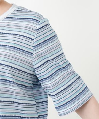 【店舗人気】マルチボーダーＴシャツ【Ｌｅｉｌｉａｎ　ＷＨＩＴＥ　ＬＡＢＥＬ】