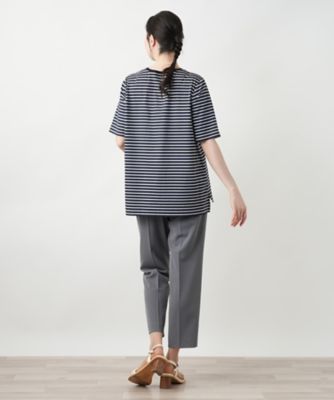 【店舗人気】ドットボーダーＴシャツ【Ｌｅｉｌｉａｎ　ＷＨＩＴＥ　ＬＡＢＥＬ】