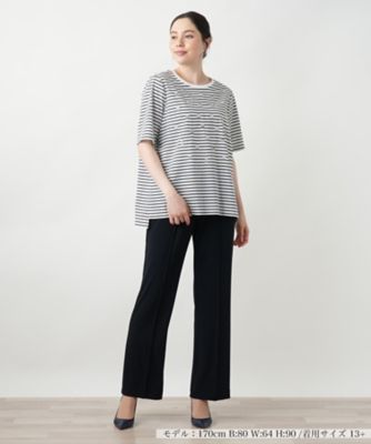 【店舗人気】ドットボーダーＴシャツ【Ｌｅｉｌｉａｎ　ＷＨＩＴＥ　ＬＡＢＥＬ】