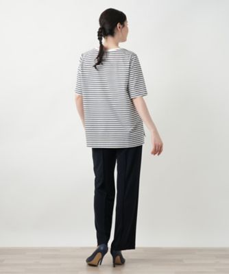 【店舗人気】ドットボーダーＴシャツ【Ｌｅｉｌｉａｎ　ＷＨＩＴＥ　ＬＡＢＥＬ】