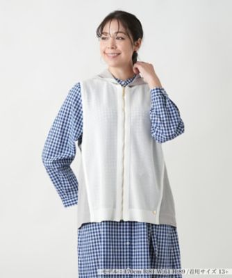 ＜Leilian plus house (Women/大きいサイズ)＞フード切替ベスト