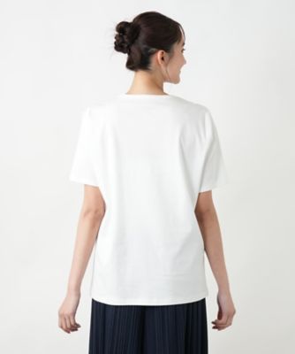Leilian PLUS HOUSE / レリアンプラスハウス 【店舗人気】プリント7分袖カットソー 店舗人気】プリント7分袖カットソー | Leilian plus house