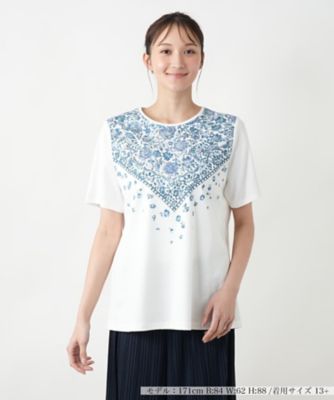 ＜Leilian plus house (Women/大きいサイズ)＞【店舗人気】プリントカットソー