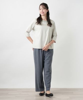【店舗人気】刺繍クルーネックカットソー【Ｌｅｉｌｉａｎ　ＷＨＩＴＥ　ＬＡＢＥＬ】