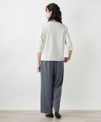 【店舗人気】刺繍クルーネックカットソー【Ｌｅｉｌｉａｎ　ＷＨＩＴＥ　ＬＡＢＥＬ】