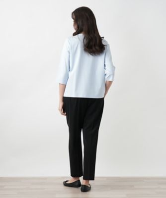 【店舗人気】刺繍クルーネックカットソー【Ｌｅｉｌｉａｎ　ＷＨＩＴＥ　ＬＡＢＥＬ】