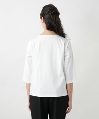 【店舗人気】刺繍クルーネックカットソー【Ｌｅｉｌｉａｎ　ＷＨＩＴＥ　ＬＡＢＥＬ】