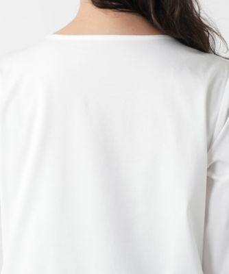 【店舗人気】刺繍クルーネックカットソー【Ｌｅｉｌｉａｎ　ＷＨＩＴＥ　ＬＡＢＥＬ】
